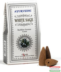 A.S. Agarbathi Works Ayurvedic White Sage Backflow füstölő