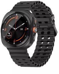  Szilikon Szíj Samsung Galaxy Watch Ultra (47 Mm) Heyband Sporty Black