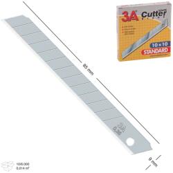  Univerzális vágókés betét 9mm 10 darabos (BCA0223) - irodaszerwebaruhaz