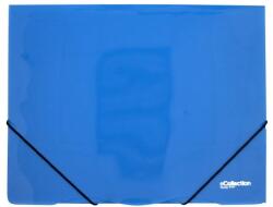 eCollection Gumis mappa E-COLLECTION A/4 műanyag kék (2-589) - irodaszerwebaruhaz