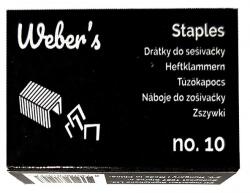 WEBER S Tűzőkapocs WEBER`S No. 10 1000 darabos - irodaszerwebaruhaz