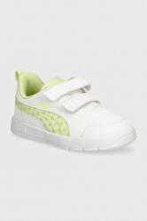 PUMA gyerek sportcipő Courtflex V3 Dotty sárga, 398759 - sárga 23