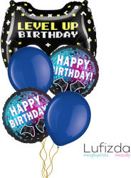  Héliumos luficsokor szülinapra, gamer - Ingyenes GLS szállítással (LUFI546207)