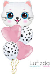  Héliumos luficsokor, cica - INGYENES GLS szállítással (LUFI432995)