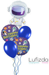  Héliumos luficsokor születésnapra, űrhajós - INGYENES GLS szállítással (LUFI595885)