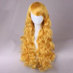 Női Cosplay Paróka Női Arany Szőke Sárga Hullámos Anime Manga Wig Harajuku stílusú