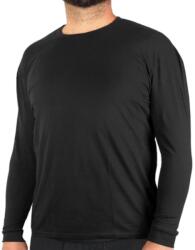 TifanTEX Tricou cu mâneci lungi negru (Tricou pentru bărbați din bumbac) (2042E5)