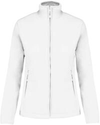 Kariban Női MAUREEN cipzáras polár pulóver, Kariban KA907, White-XS (ka907wh-xs)