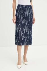 Bruuns Bazaar farmer szoknya IxoraBBTanella skirt sötétkék, midi, egyenes, BBW4120 - sötétkék 38