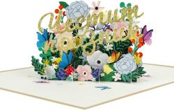 Kiriori 3d Поздравителна картичка "Честит празник" / kiriori pop up
