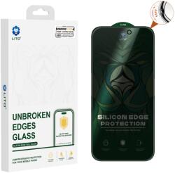 LITO Apple iPhone 14 Pro Lito D+ Ultra Silicone Edge Privacy 2.5D Full Üvegfólia - Fekete