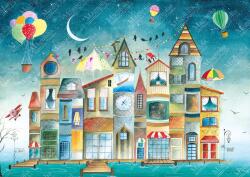 Magnolia - Puzzle Case pe care le citesc - 1 000 piese Puzzle