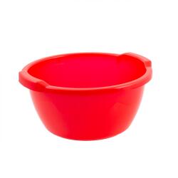 Plastor Trading Lighean rotund cu manere, 8 litri, rosu (42123-ROS)
