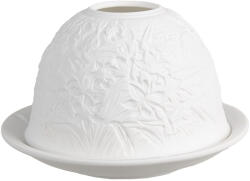 Clayre & Eef Candela portelan alb Flower 12x8 cm (6CE1825)