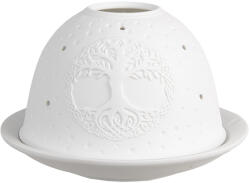 Clayre & Eef Candela portelan alb Copac 12x8 cm (6CE1830)