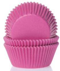 House of Marie Mini muffin sütőformák - sötét rózsaszín 60 db