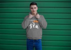 Personal Féfi pulóver - A Vőlegény csapata Sziluett Szín: Szürke, Méret - felnőtt: XL