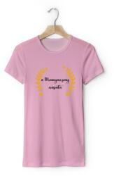 Personal Női póló - A menyasszony csapata Elegant Szín: Rószaszín, Méret - felnőtt: XL