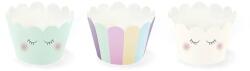 PartyDeco Muffin kosárkák - Egyszarvú 6 db