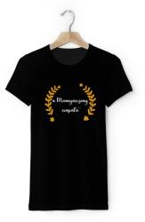Personal Női póló - A menyasszony csapata Elegant Szín: Fekete, Méret - felnőtt: XL