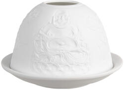 Clayre & Eef Candela portelan alb Buddha 12x8 cm (6CE1829)