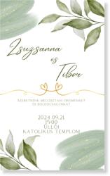 Personal Értesítő - Green & Gold Válasszon mennyiséget: 61 db és több