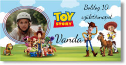 Personal Születésnapi banner fényképpel - Toy story Banner mérete: 130 x 260 cm