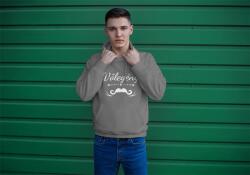 Personal Férfi pulóver - Vőlegény bajusz Szín: Szürke, Méret - felnőtt: XL