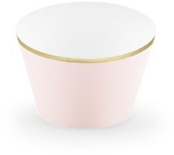 PartyDeco Muffin kosarak - rózsaszínű 6 db