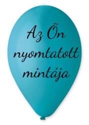 Personal Lufi szöveggel - Türkíz 26 cm