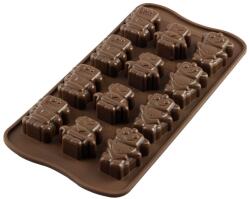 Silikomart Szilikon forma csokoládéra - Robochoc (robotok)