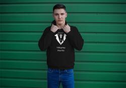 Personal Férfi pulóver saját szöveggel - Vőlegény öltöny Szín: Fekete, Méret - felnőtt: XL