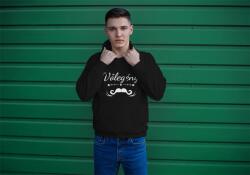 Personal Férfi pulóver - Vőlegény bajusz Szín: Fekete, Méret - felnőtt: L