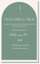 Personal Értesítő - Greenery Rose Válasszon mennyiséget: 61 db és több