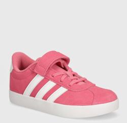 adidas gyerek velúr sportcipő VL COURT 3.0 EL C rózsaszín, IH4954 - rózsaszín 35