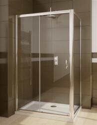 Radaway Cabina dus dreptunghiulara cu usa glisanta Radaway Premium Plus DWJ+S 140x80 cm, sticla fabric (33323-01-06n/33413-01-06n)