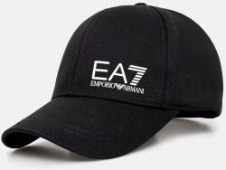 EA7 Emporio Armani pamut baseball sapka fekete, nyomott mintás, AF11989.7X000005 - fekete M - answear - 17 990 Ft