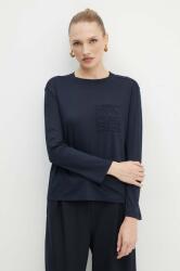 Max Mara hosszú ujjú női, sötétkék, 2426946088600 - sötétkék XS