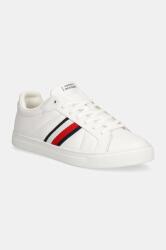 Tommy Hilfiger sportcipő ICON COURT LTH STRIPES fehér, FM0FM05163 - fehér Férfi 41