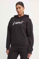 PUMA felső fekete, női, nyomott mintás, kapucnis, 681534 - fekete S