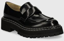 Proenza Schouler bőr mokaszin Lug Sole fekete, női, lapos talpú, PS43101A - fekete Női 41