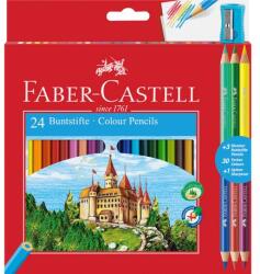 Faber-Castell Creioane colorate 24+3 culori Faber-Castell (FC110324)