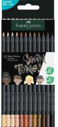 Faber-Castell Creioane colorate 12 cul Skin Tones Black Ed Faber-Castell (FC116414)