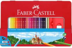Faber-Castell Creioane colorate 48culori + 4 acc cut metal Faber-Castell (FC115888)