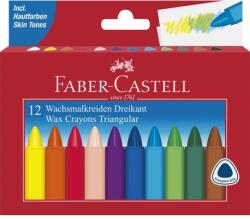 Faber-Castell Creioane cerate triunghiulare 12 culori Faber-Castell (FC120010)