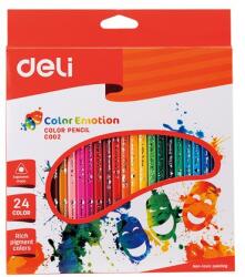 Deli Creioane colorate 24 culori color emotion Deli (DLEC00220)