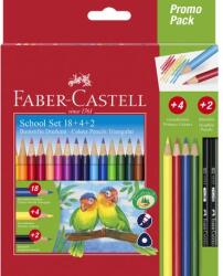 Faber-Castell Creioane colorate triunghiulare 18 + 4 + 2 Faber-Castell (FC201597)