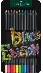 Faber-Castell Creioane colorate 12 cul Black Ed cutie metal Faber-Castell (FC116413)
