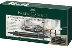 Faber-Castell Marker solubil tonuri de gri a. durer 5 buc/set Faber-Castell (FC160306)