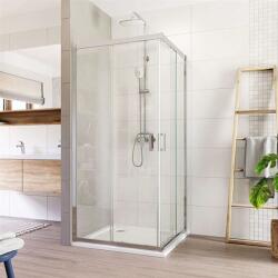 Mereo Mereo, Zuhanykabin, LIMA, négyzet, króm ALU, átlátszó üveg, MER-CK608A33K (MER-CK608A33K)